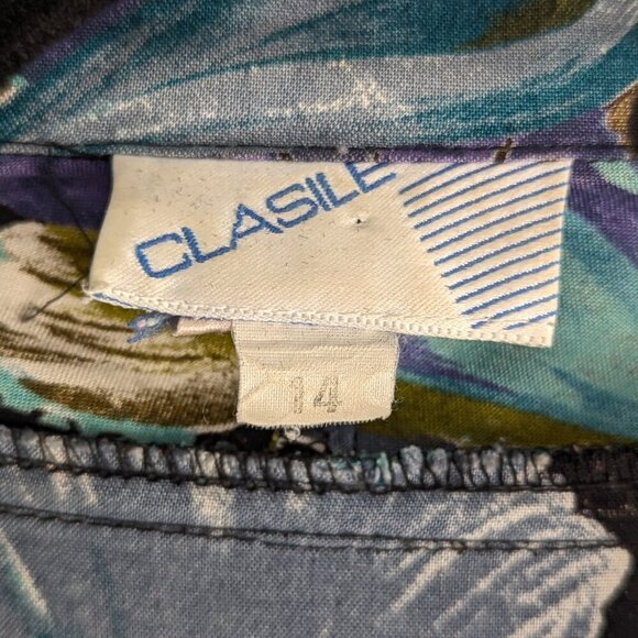 Vintage Clasile Paisley Rayon button up blouse - Picture 7 of 10